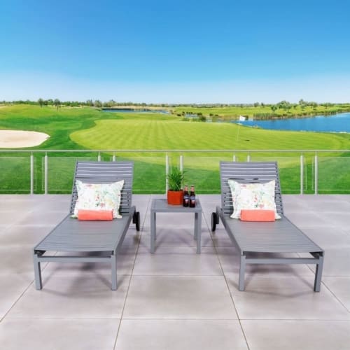 Allie Sun Lounger Grey Lifestyle VB
