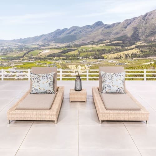 Lilly Sun Lounger Beige Lifestyle VB