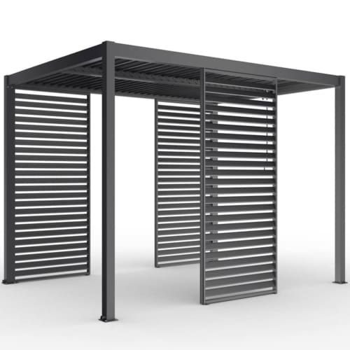 Hammond Pergola Louvers Wall Charcoal B